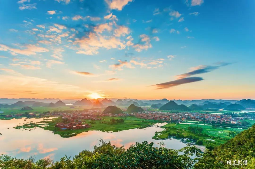 天邊夢(mèng)境普者黑，居然連有軌電車都安排上了！